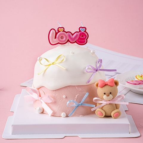 Nến Love tim hồng đỏ