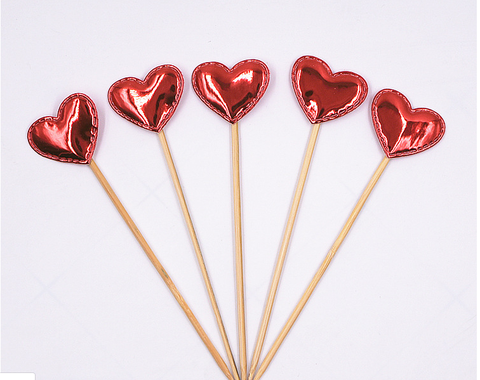 Set tim ĐỎ bóng 50 que (set)