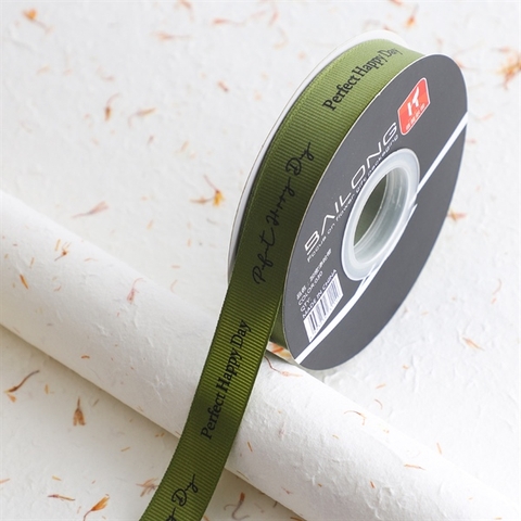 Rb vải sần PERFECT HAPPY DAY màu XANH CỐM khổ 2cm *36m