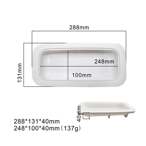 Khuôn entremet thạch hình CHỮ NHẬT