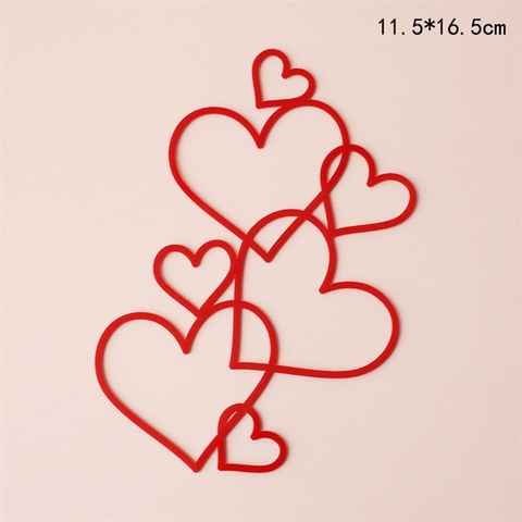 Topper mica tim to nhỏ ĐỎ