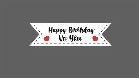 Set 50 tag giấy HPBD Vợ Yêu