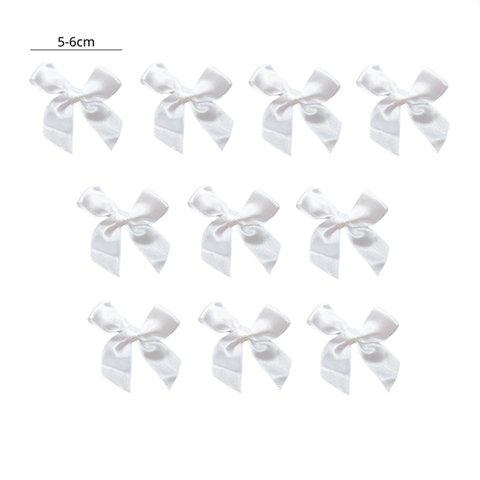 SET 10 Nơ lụa 2CM màu TRẮNG