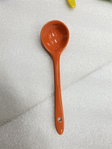 Thìa sứ sắc màu Cam