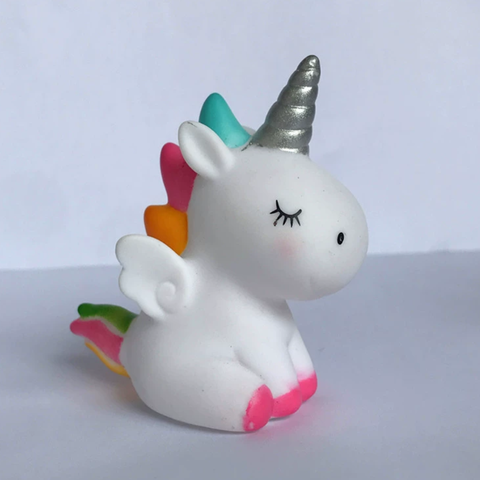 Đồ chơi trang trí ngựa BÉO Unicorn TRẮNG sắc màu