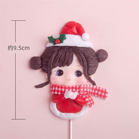 Que kuteMC noel bé GÁI mũ khăn quàng