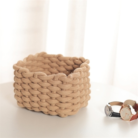 Giỏ vải đan 13*14*18cm - NÂU