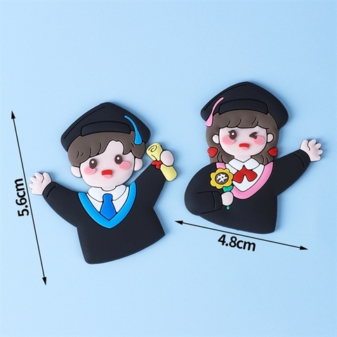 Kute NHỰA DẺO cặp TRAI GÁI tốt nghiệp