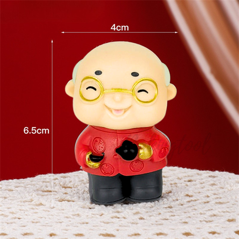 Ông lão áo đỏ quần đen NHỰA CỨNG 3K