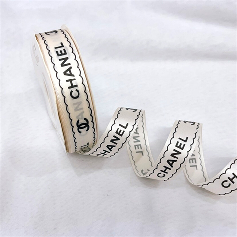 RB 2.5cm*50m chanel màu NGÀ viền ĐEN