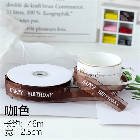 RB HPBD NÂU CHỮ TRẮNG 2.5cm CAO CẤP