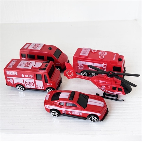 Set 4 xe+1 trực thăng cứu hoả