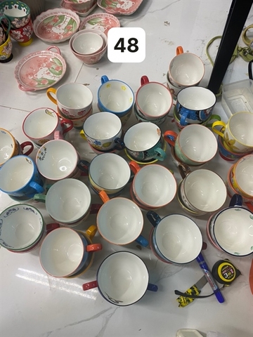Cốc vẽ tay mix mẫu