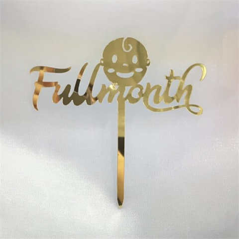 Topper mica Fullmonth mặt cười VÀNG