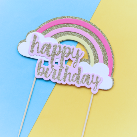 Que cắm HPBD cầu vồng NHŨ hồng