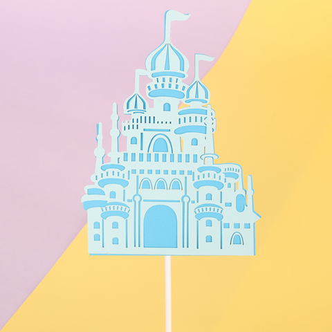 Que cắm lâu đài cung điện XANH