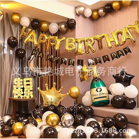 Set BÓNG bay + Bóng Chữ HPBD+ PHỤ KIỆN LH971