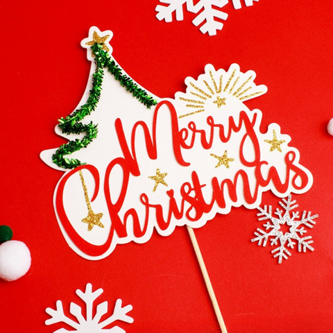 Que cắm noel MC dây viền xanh ngôi sao + tia mặt trời