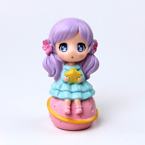 Đồ chơi bé gái tóc tím ôm sao