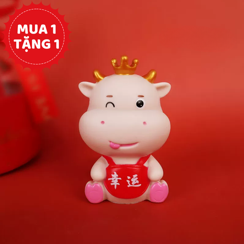 Đồ chơi trang trí Trâu vương miện