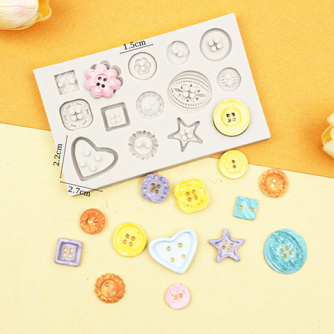 Khuôn F slc khuy áo hoa văn tim sao tròn vuông