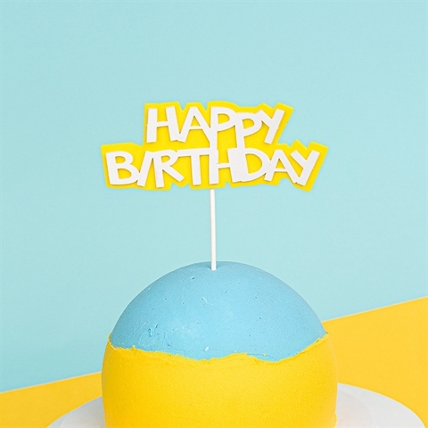 Que HPBD XỐP 2 lớp VÀNG