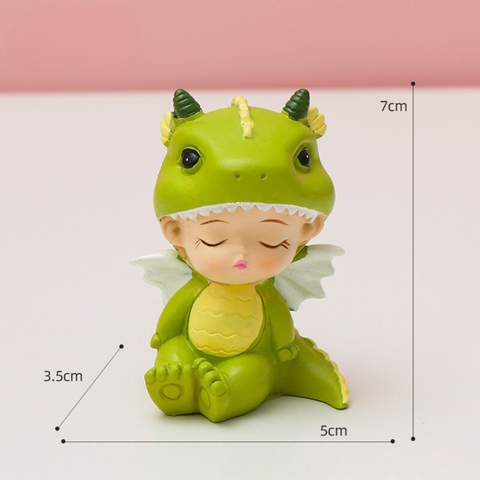 Bé trai khủng long NGỒI màu xanh