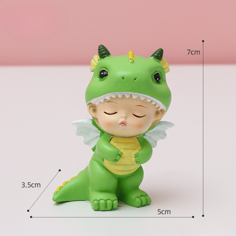 Bé trai khủng long ĐỨNG màu xanh