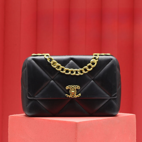 Túi nhựa chanel đen