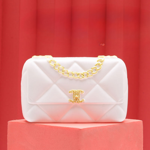 Túi nhựa chanel trắng