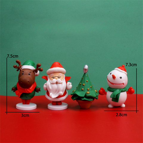 Đồ chơi MC 4 NHỰA ĐẶC SIÊU CẤP ông già, người tuyết, cây thông, tuần lộc