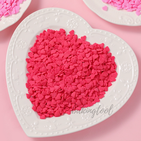 Cốm tim to dẹt đỏ 100g