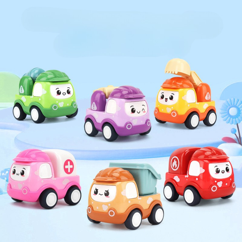 Set 6 xe xây dựng sắc màu