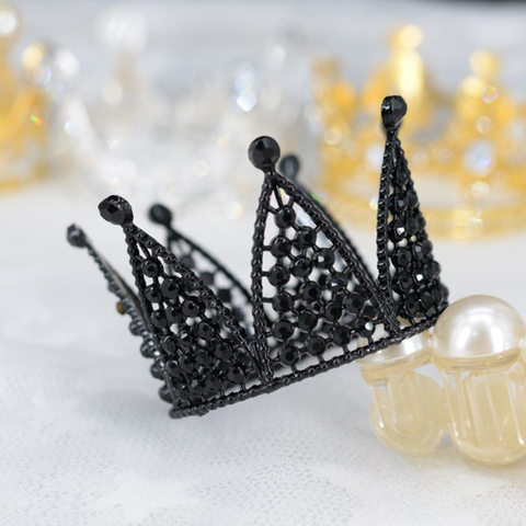 Vương miện size trung màu ĐEN-đk:8.7cm