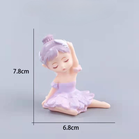 Em bé BALLE váy TÍM NHỰA (dơ tay)