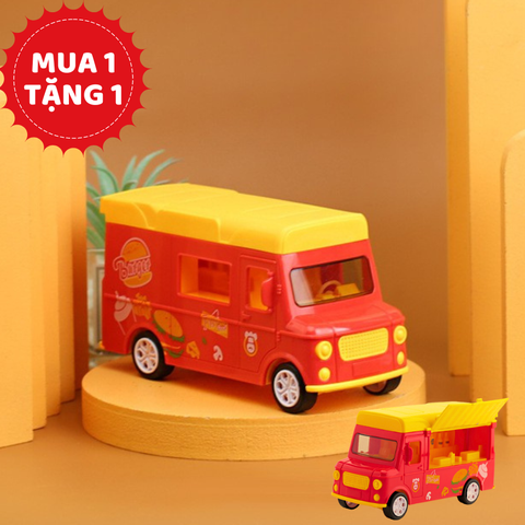 Đồ chơi trang trí xe bán hàng ĐỎ CAM-SALE