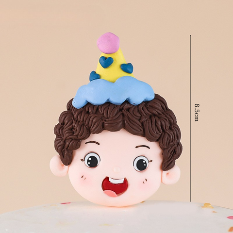 Que kute bé trai đội mũ sinh nhật vàng SIZE ĐẠI