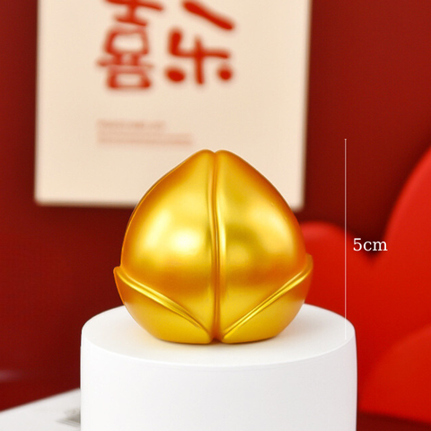 TẾT - Trang trí Quả đào VÀNG 5cm SỈZE TRUNG