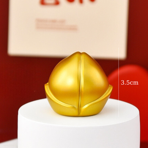 TẾT -Trang trí Quả đào VÀNG 3.5cm SIZE NHỎ