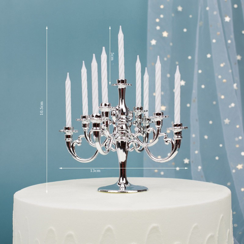 Trang trí giá nến BẠC BÓNG