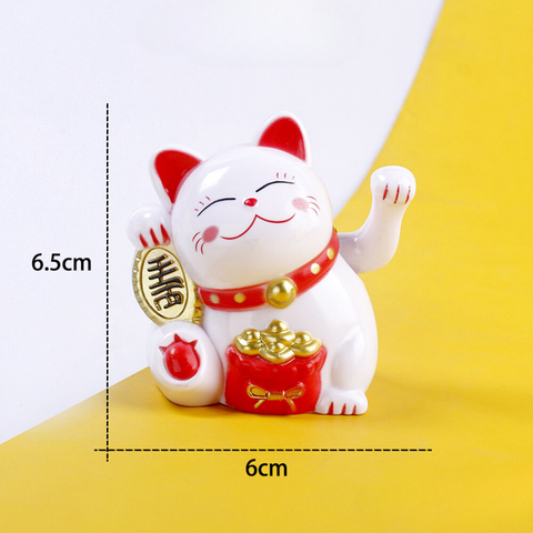 Mèo thần tài nhựa vẫy tay (đựng túi nilon)