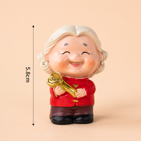 BÀ LÃO áo đỏ cầm ngọc SỨ (OB)