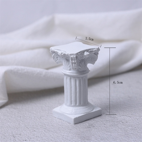 Trụ La Mã dáng trụ 3,5*6,5cm - TRẮNG