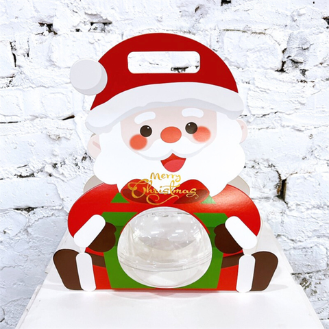 Set 5 hộp cầu đựng bánh có quai xách ÔNG GIÀ NOEL