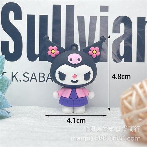 Kute Kuromi ĐEN VÁY TÍM đứng size mini