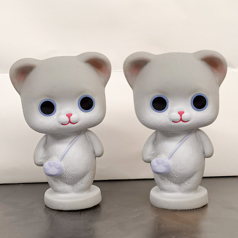 Trang trí mèo XÁM đeo túi