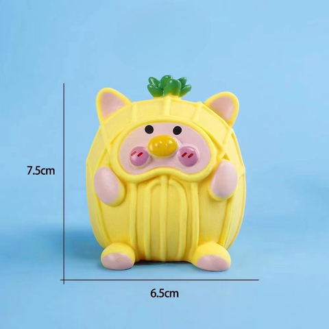 Đồ chơi trang trí hình HEO DỨA VÀNG