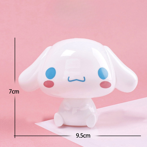 Đồ chơi trang trí bé CÚN TRẮNG tai CỤP size TO 6,5CM