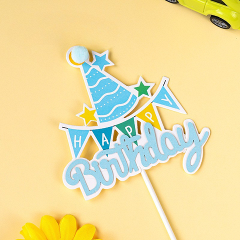 Que cắm 2 lớp hpbd-dải cờ + mũ dài + sao XANH ( mã đẹp)