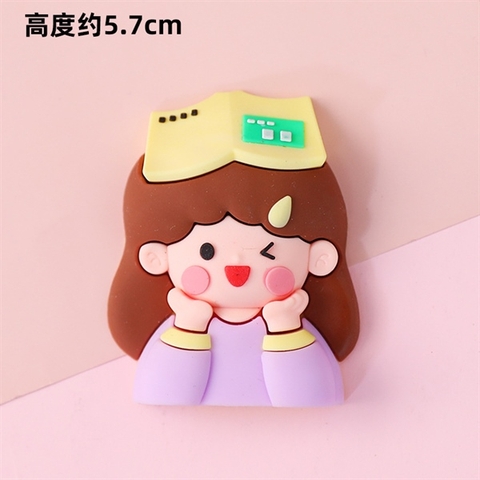 Que KUTE bé GÁI áo TÍM ĐỘI SÁCH